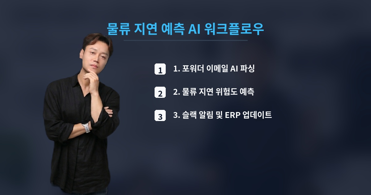 물류 지연 예측 AI 워크플로우