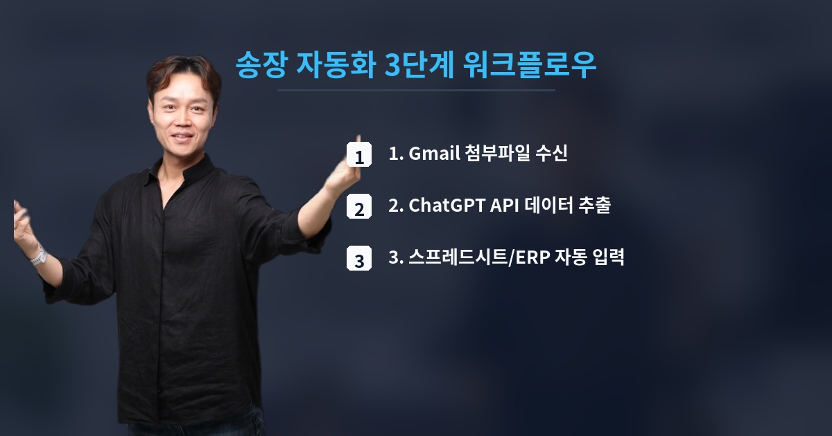 송장 자동화 3단계 워크플로우